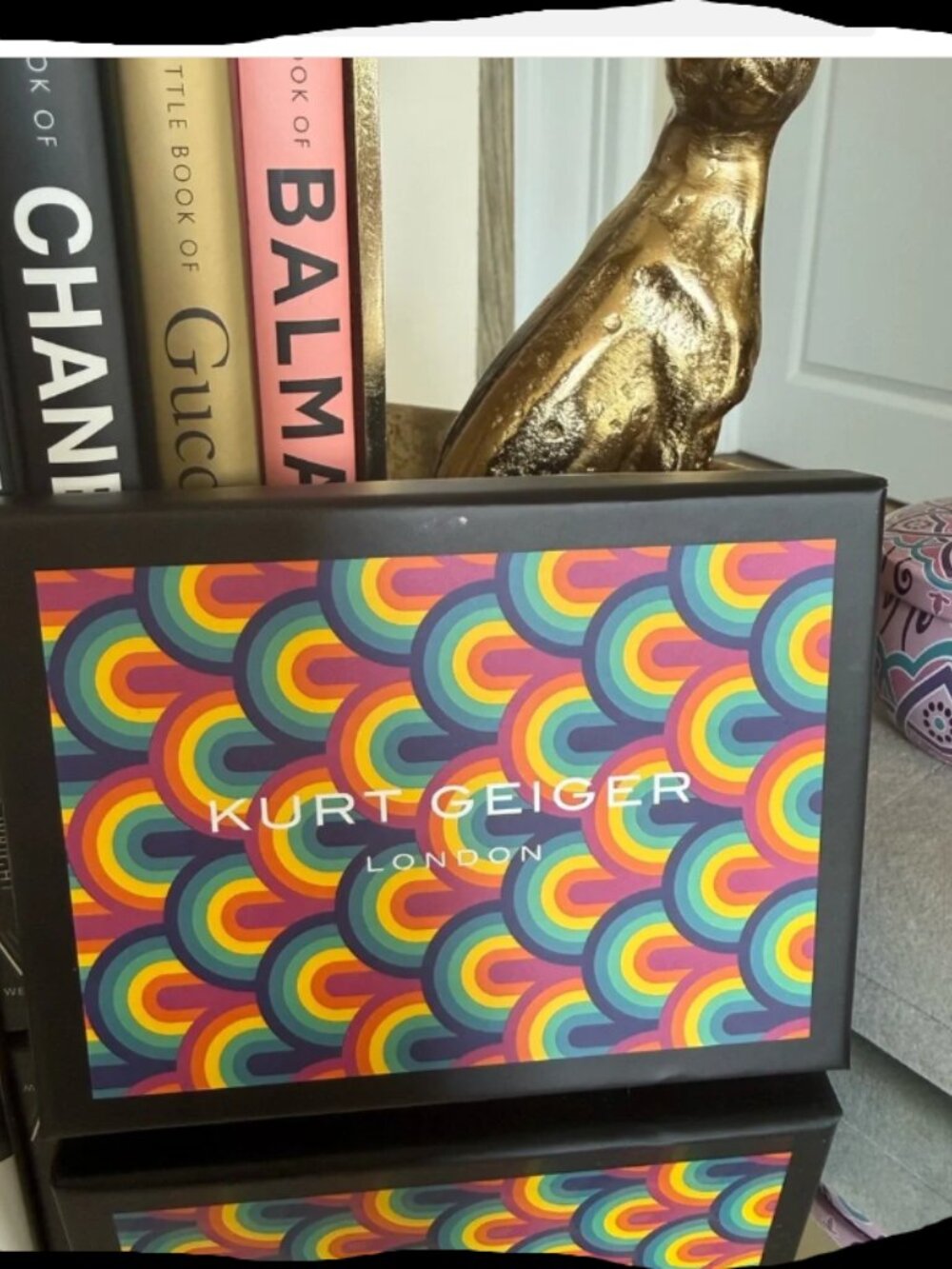 Kurt Geiger Bond Leather Card Holder • Lime • NWT Box • Eagle Head • Rare - Picture 10 of 11